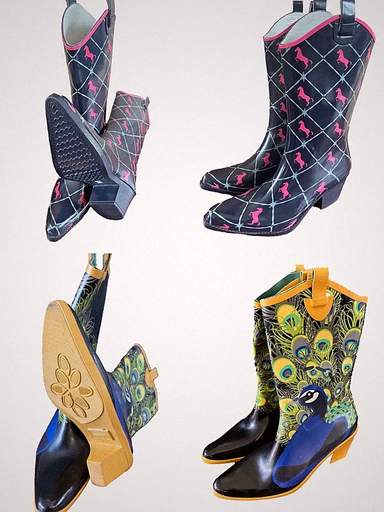 Gummi Cowboystiefel