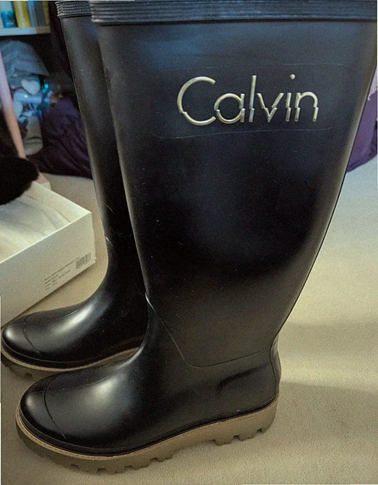 Gummi Stiefel Damen, Größe 41 Aus Leder