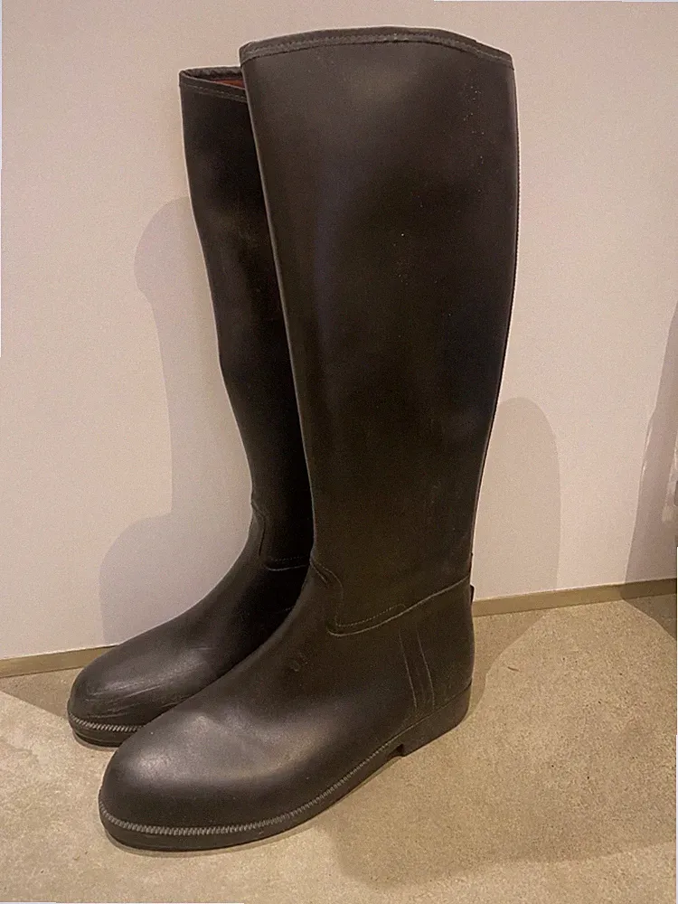 Gummireitstiefel damen, Größe 41, schwarz
