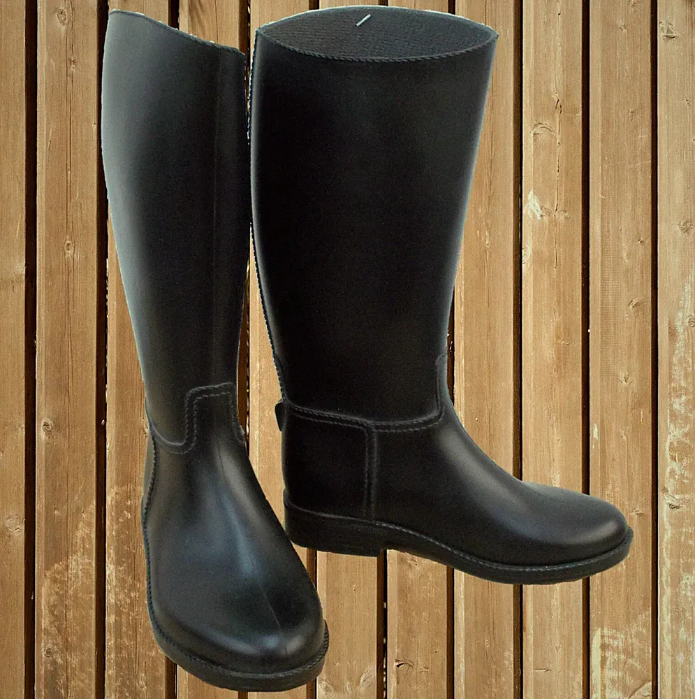 Gummireitstiefel ungefüttert, Gummi-Reitstiefel, Synthetik Reitstiefel