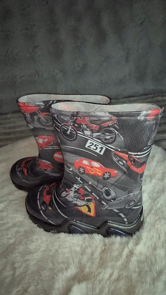 Gummistiefel Autorennen Größe 22/23