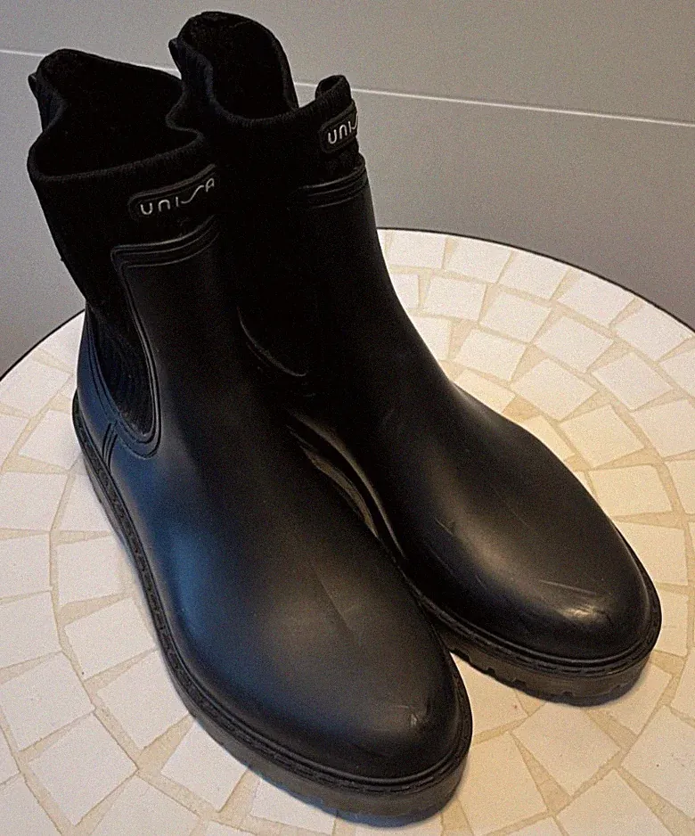 Gummistiefel Damen Chelsea Boot Schwarz Gr. 37 TOP
