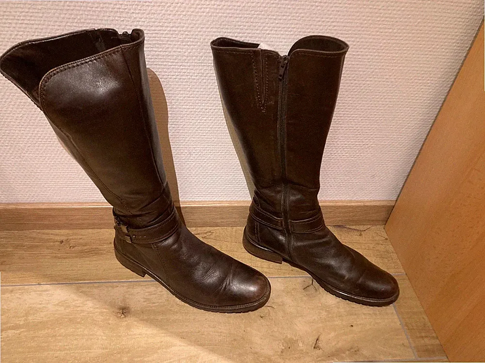 gummistiefel damen, Gabor Comfort, Größe 5-1/2, Dunkel Braun, guter Zustand