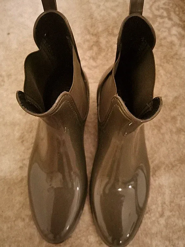Gummistiefel Damen Gr. 38 Lemon Jelly NEU Khaki mit Logo in Gold.