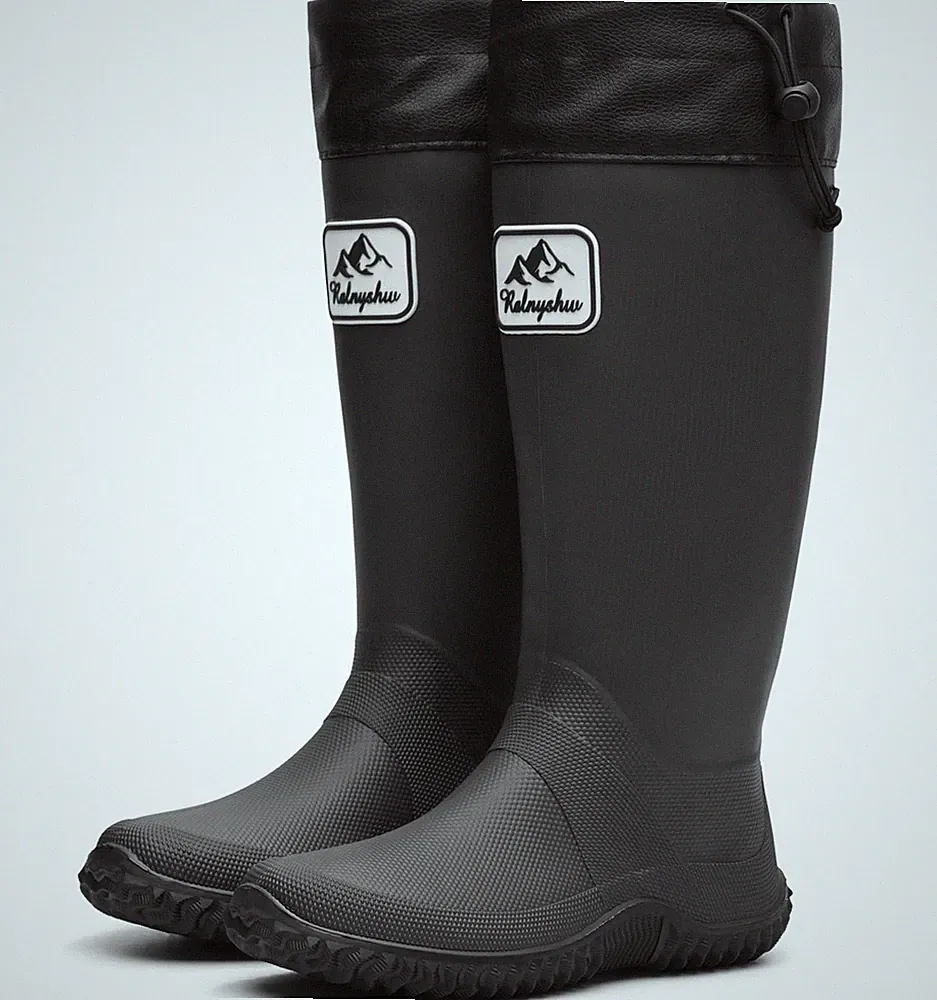 Gummistiefel Damen Herren, Schwarz, EU 44/45