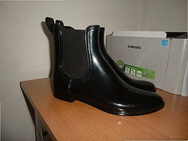 Gummistiefel Damen Kurz Regenstiefel Gummistiefeletten Garten Schuh Gr. 38