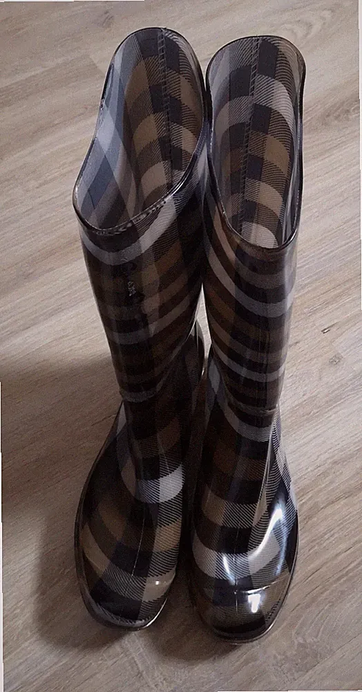 Gestreift Gartenstiefel