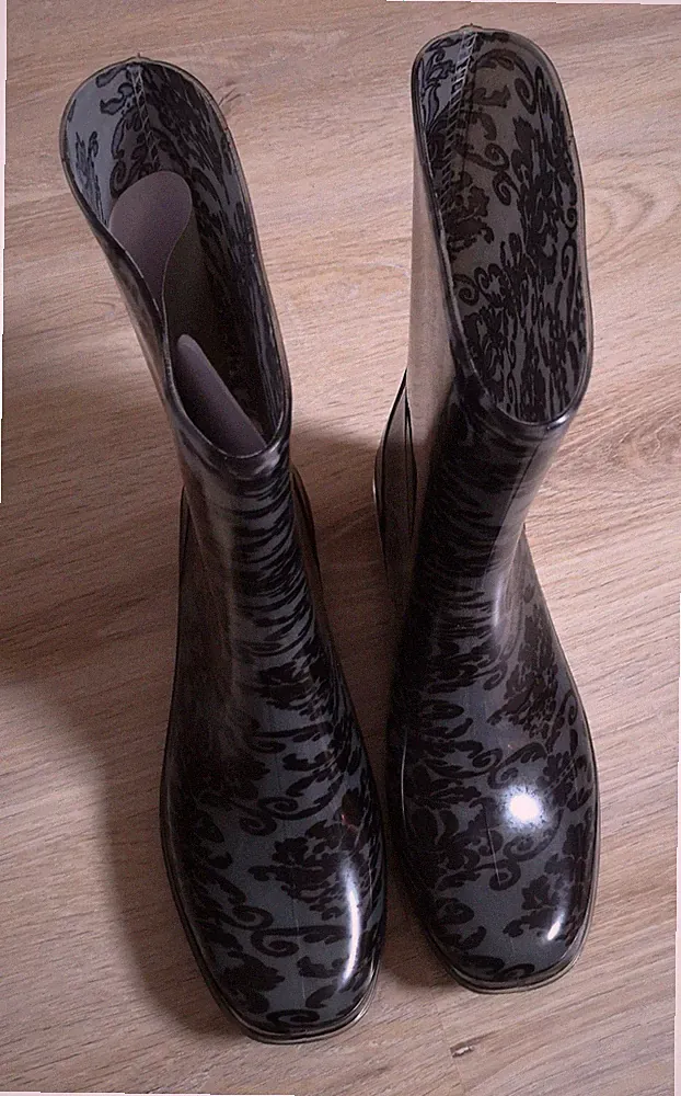 Gummistiefel Damen SEGUE Stiefeletten Schwarz Gesamthöhe; ca. 24cm Größe; 41
