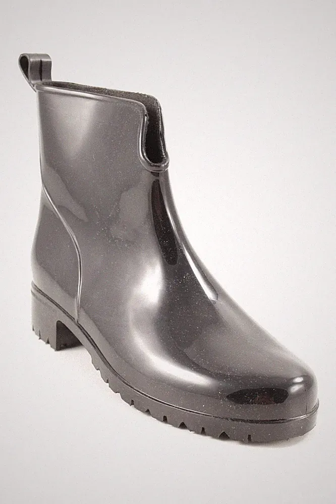 Gummistiefel Damen Stiefel Gr. DE 37 schwarz schlichter Stil