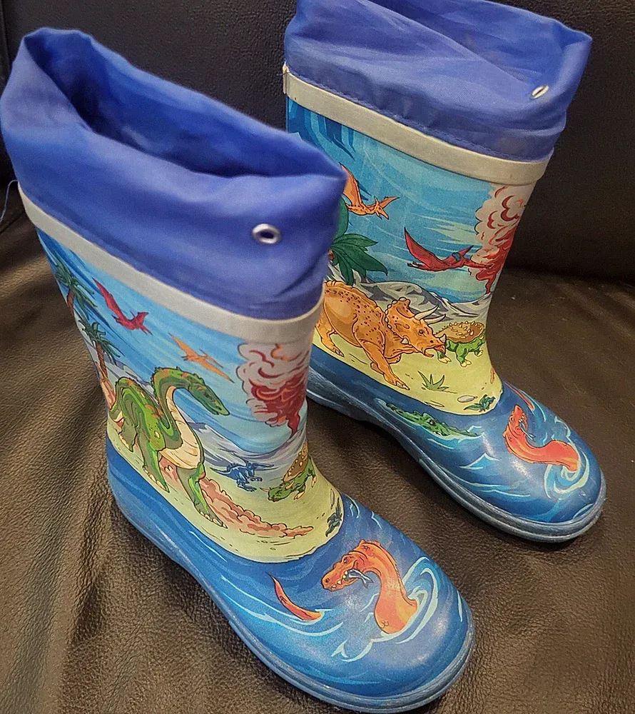 Gummistiefel Dinos - Junge - ungefüttert - Gr. 28 - getragen, noch top Zustand