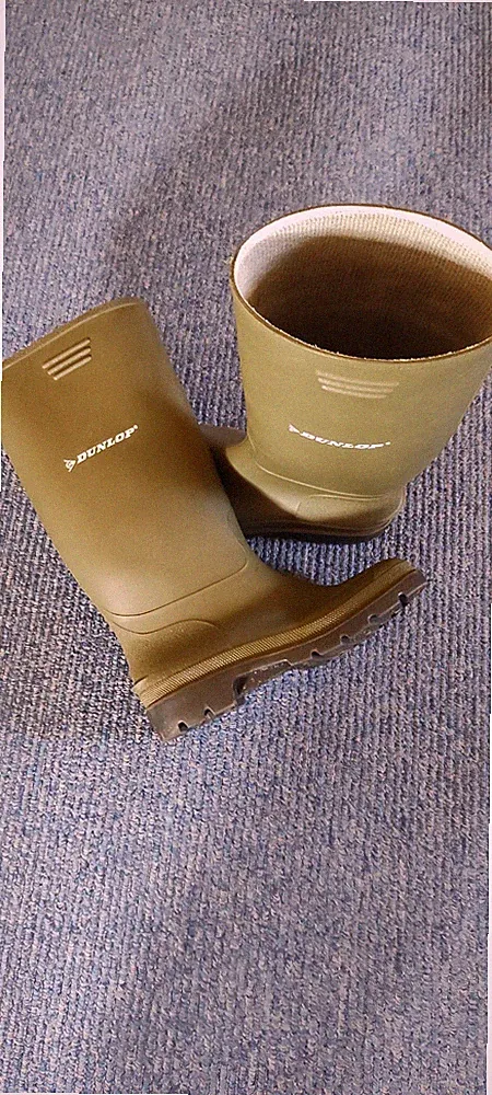 Gummistiefel Dunlop grün Arbeitsstiefel Forststiefel Größe 42