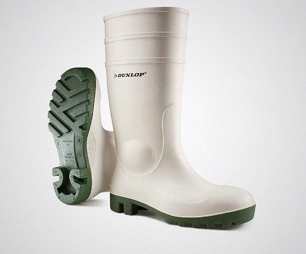 dunlop gummistiefel weiß