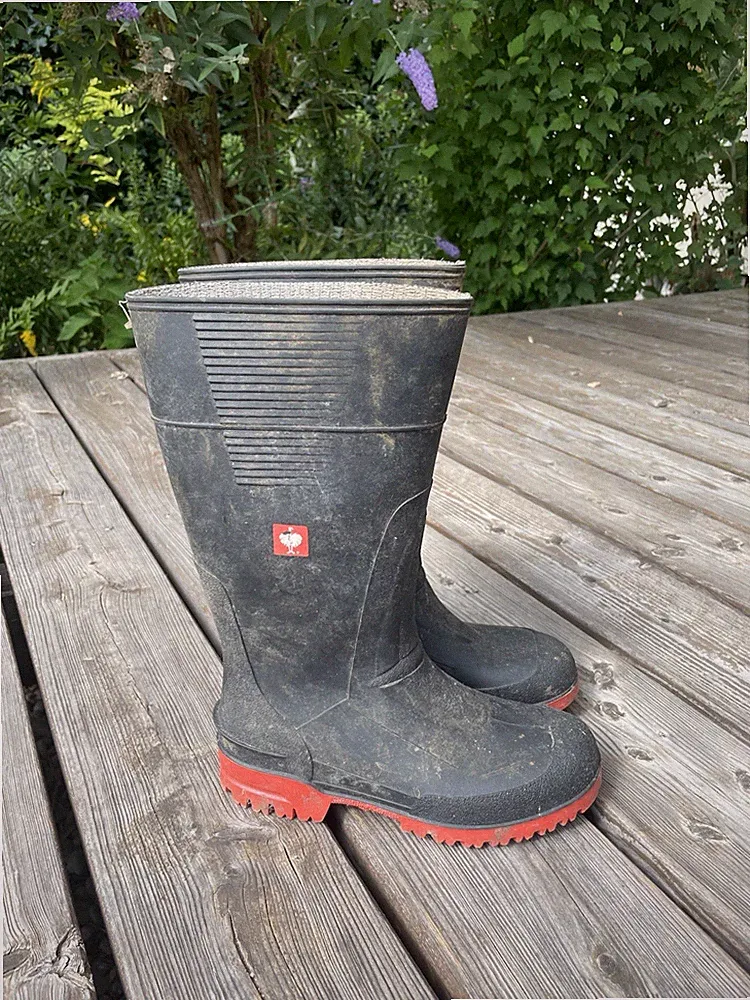 Gummistiefel Engelbert Strauss schwarz rot Gr. 38.5