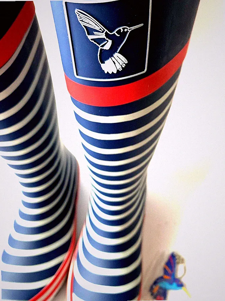 Gummistiefel Evercreatures Stiefel gestreift blau weiss In the Navy Gr. 36 EV178