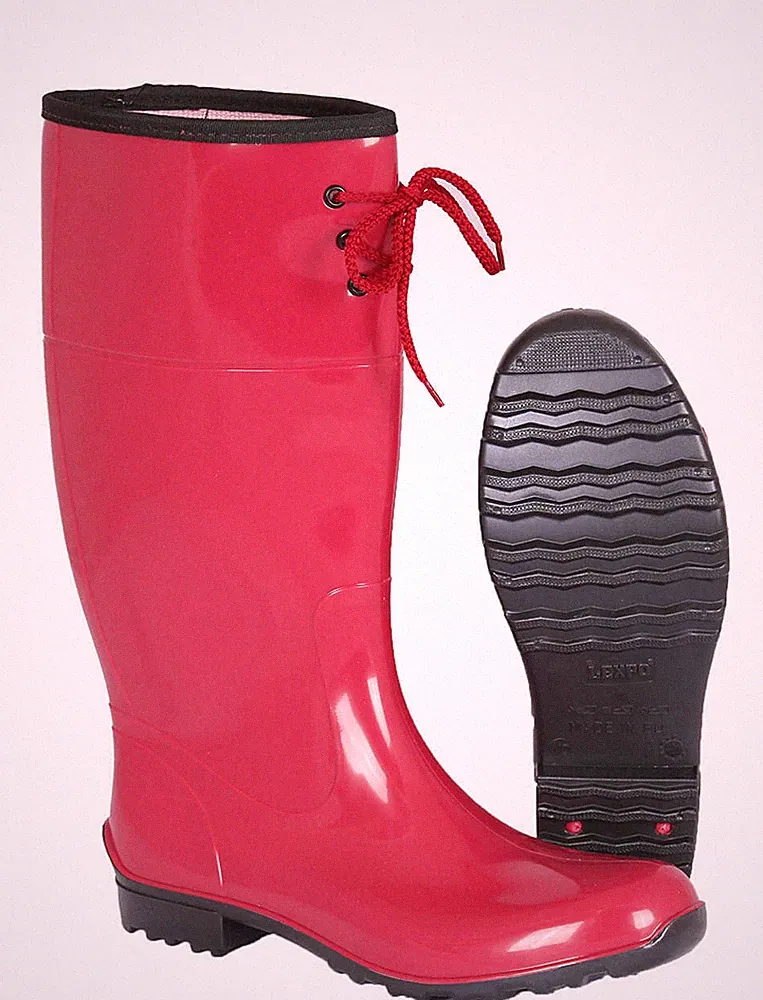 Gummistiefel, Freizeitstiefel, Damen ALINA rot, schmaler Schaft Gr. 36 - Gr. 42