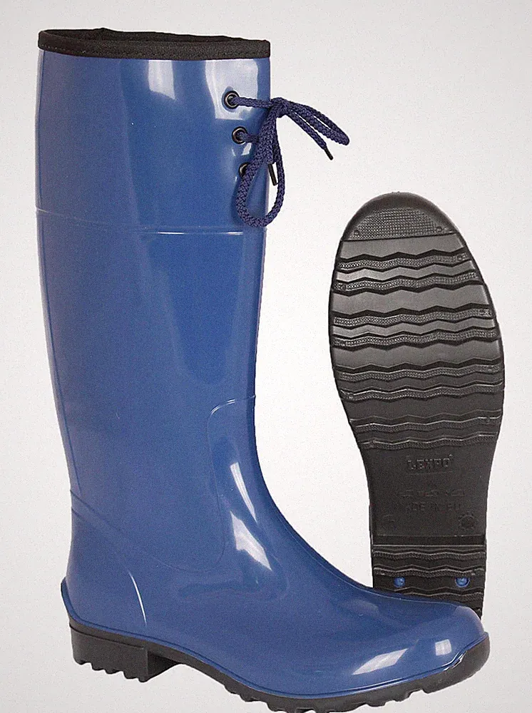 Gummistiefel für Kinder und Damen ALINA blau mit schmalem Schaft Gr. 36 - 42