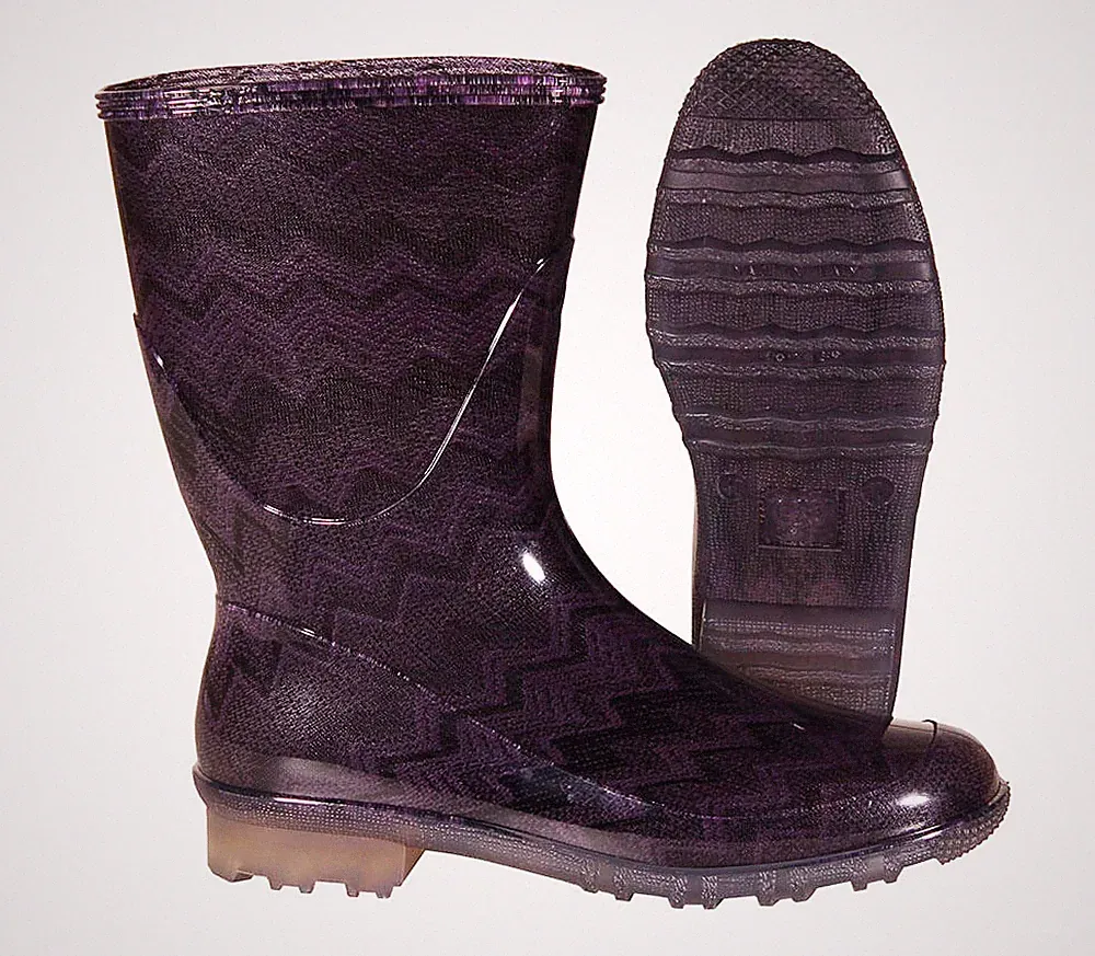 Lila Gartenstiefel