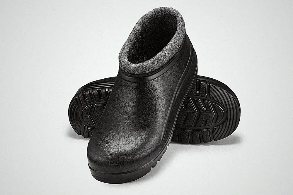 Gummistiefel Gefüttert Herren Clogs Regenstiefel Herren Winter Warm Gefütter...