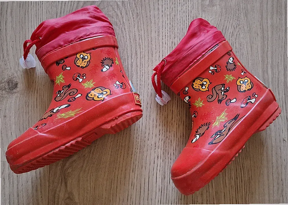 Gummistiefel Gr 21 Playshoes wie Neu Halbhoch Halbschaft leicht gefüttert
