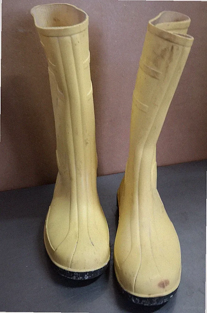 Gummistiefel Gr. 40 Sicherheitsschuhe Arbeitsstiefel Stahlkappe 5d DIN4843