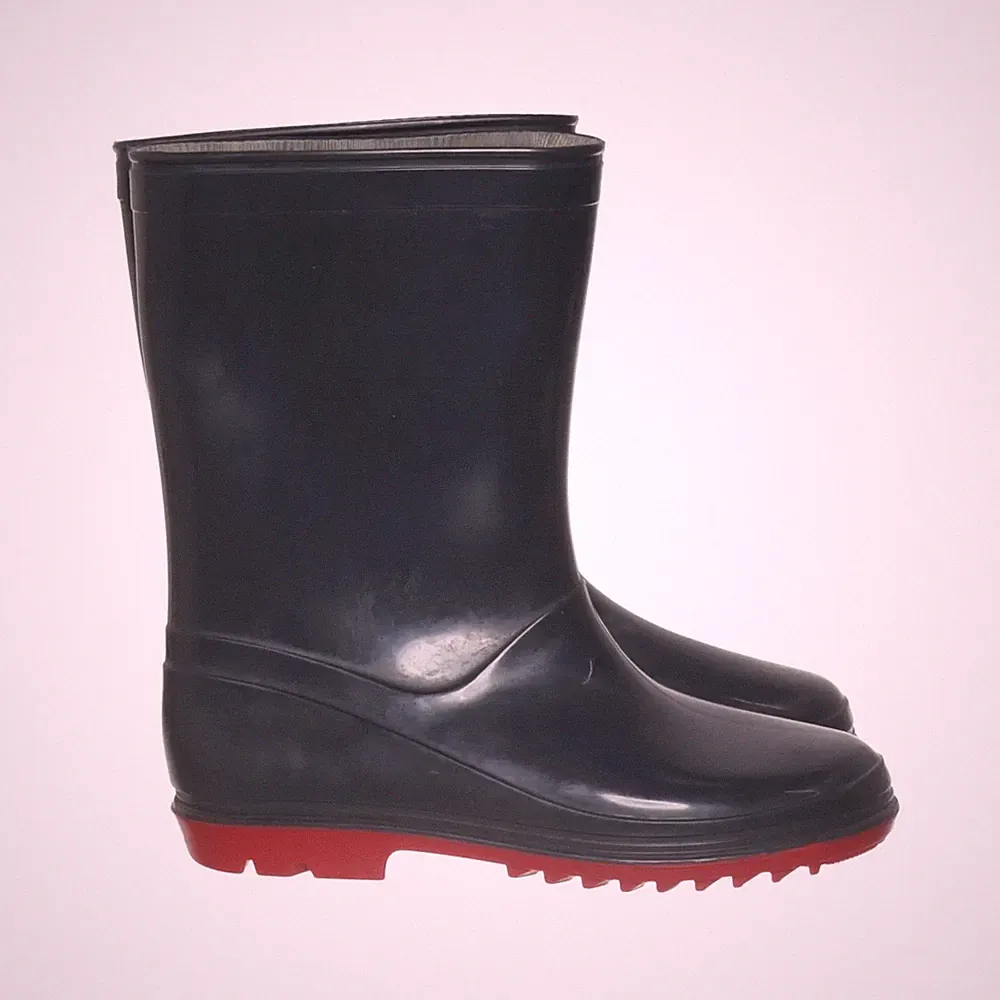 Gummistiefel, Größe: 35, Blau/Rot, Damen #giR