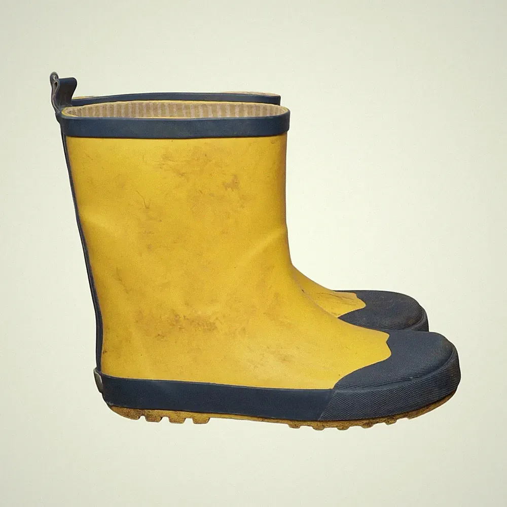Gummistiefel, Größe: 35, Gelb/Blau, Unisex (Erwachsene) #35s