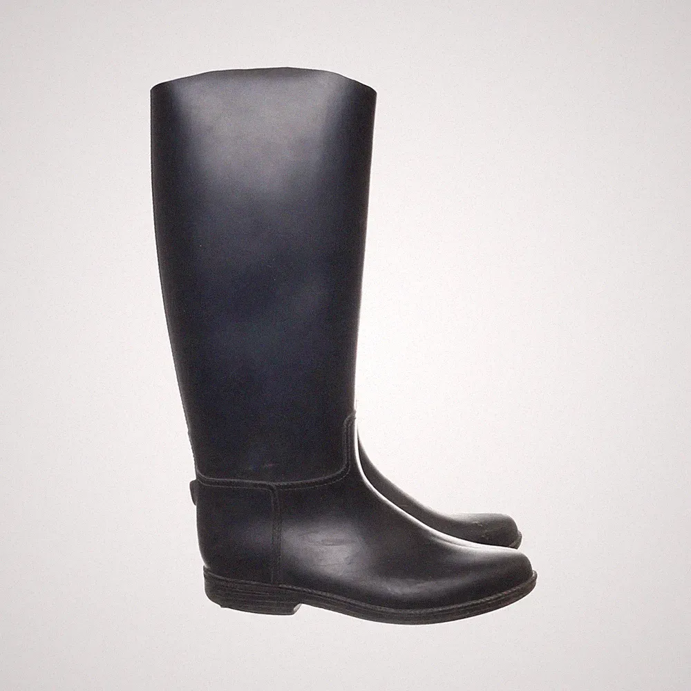 Gummistiefel, Größe: 35, Schwarz, Damen #QMY
