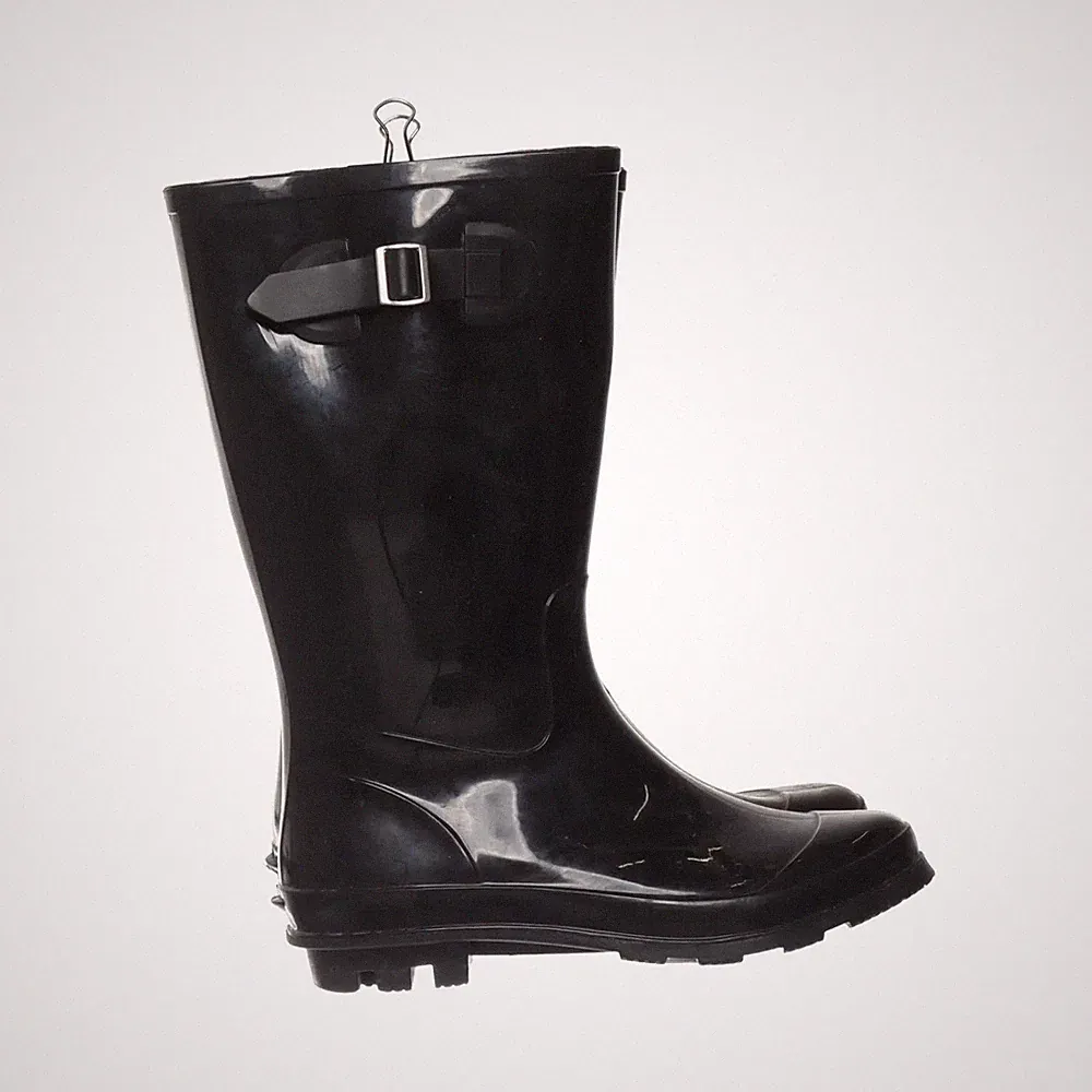 Gummistiefel, Größe: 36 1/2, Schwarz, Polyester, Damen #BC3