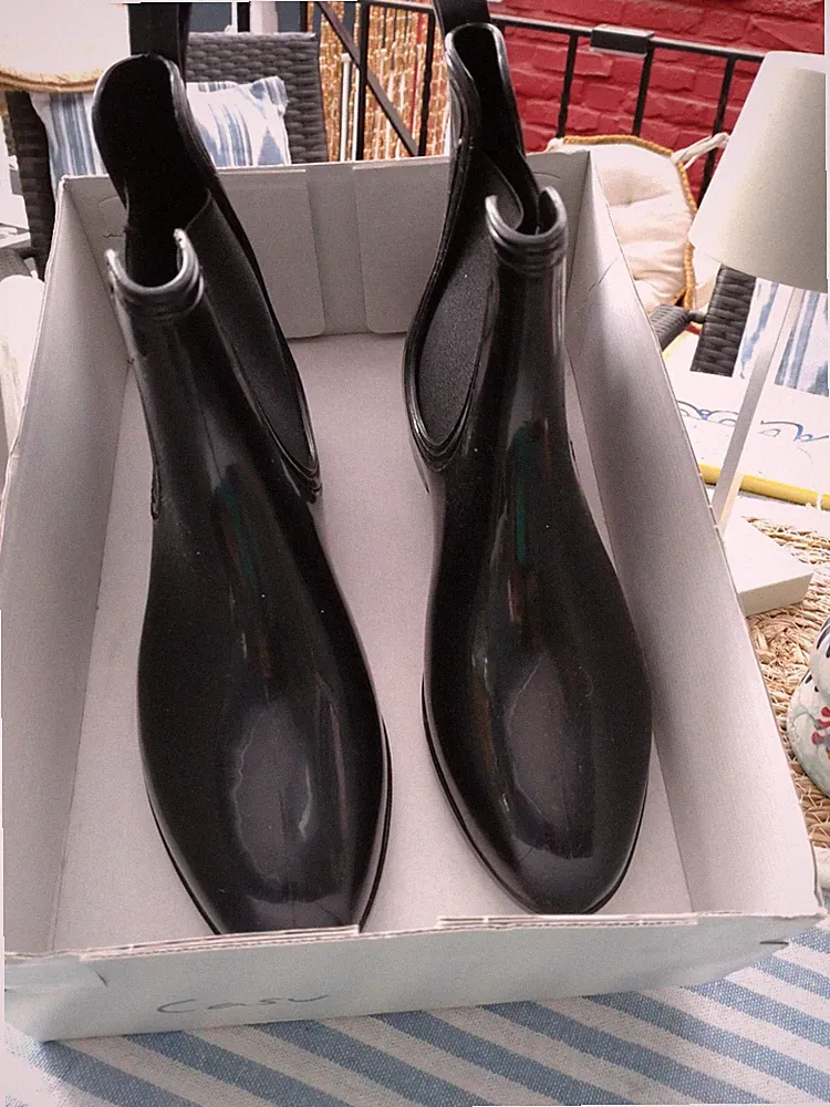 Gummistiefel Gummistifeletten Schwarz. Neu gr. 39