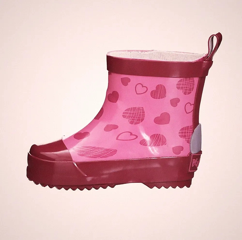 Gummistiefel Halbschaft Herzchen