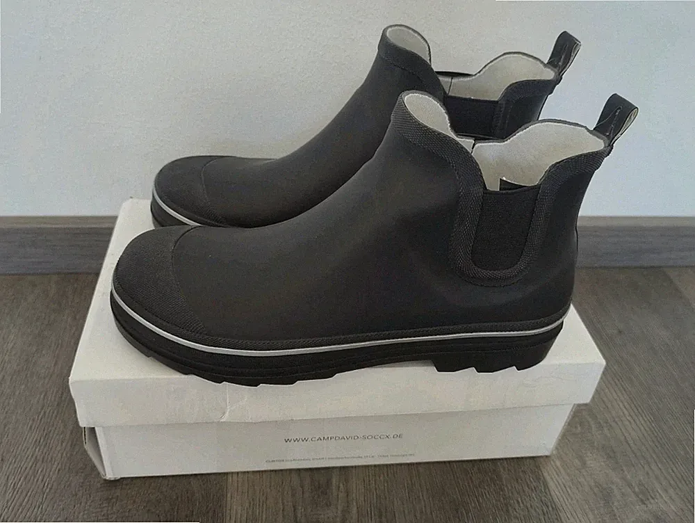 Gummistiefel Herren Gr. 43 Kurze Regenstiefel Regenboots Gartenschuhe