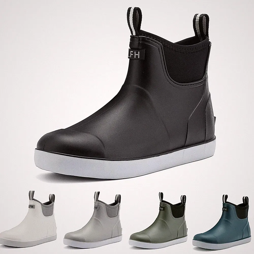 Gummistiefel Herren Halbhoch Wasserdicht, Gefüttert Protective AntiRutsch Sti...