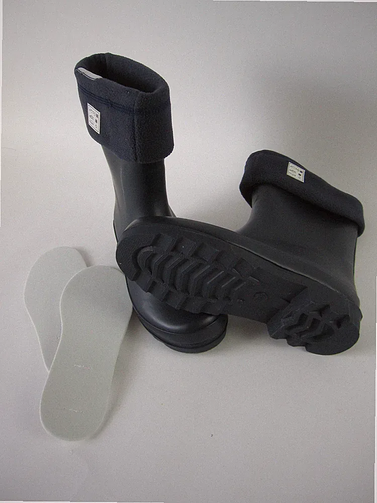 Gummistiefel Jungen Kindergummistiefel dunkelblau gefüttert & zus. Einlegesohle