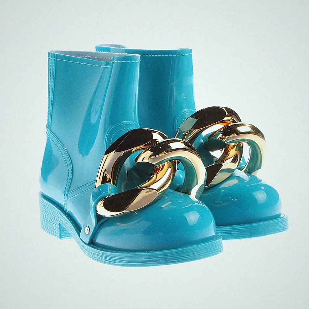 Gummistiefel JW Anderson Blau 35 EUR