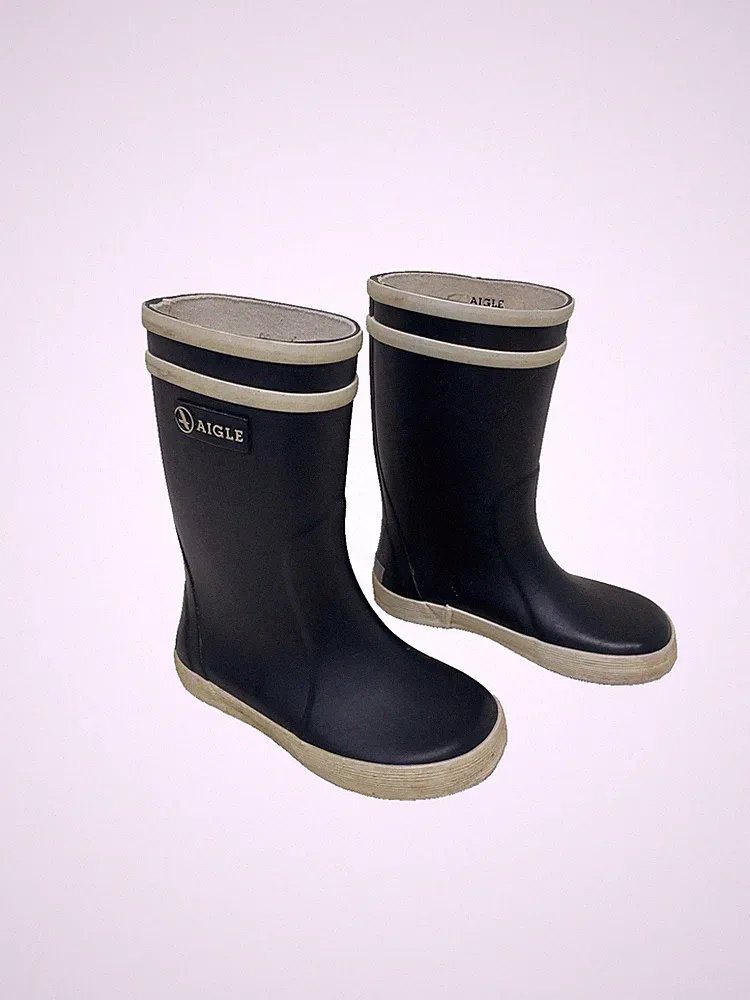 Gummistiefel Kinder AIGLE; Gr. 24; Dunkelblau; Gebraucht
