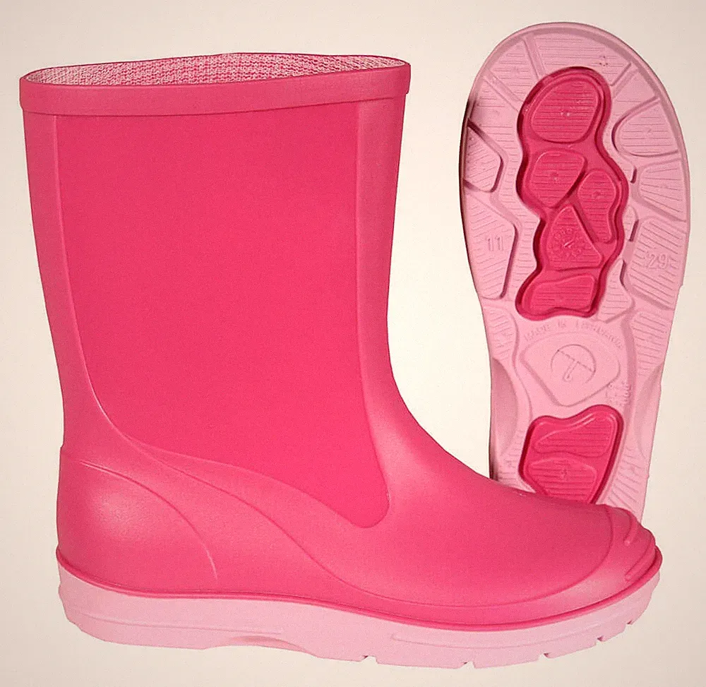 Gummistiefel Kinder, Basic, PVC, pink, Größe 21 - Größe 35