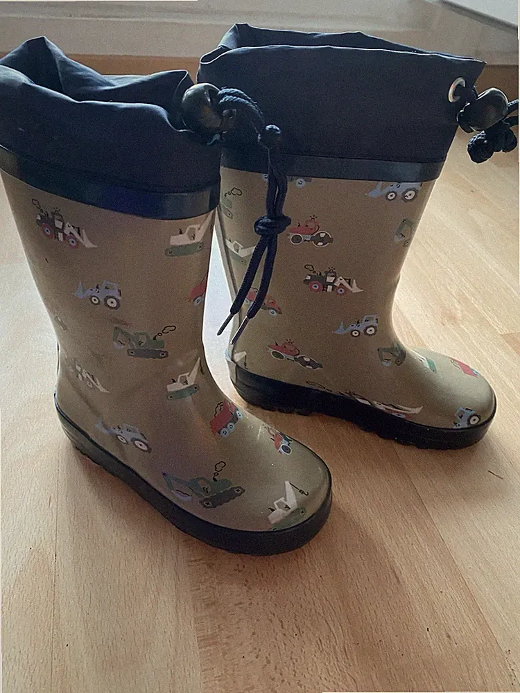 Gummistiefel Kinder Gr. 24 Ernstings Family Flexible leicht gefütterte Sohle