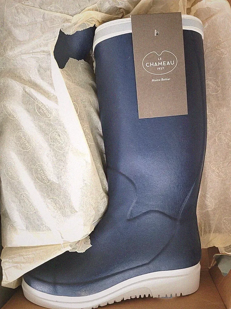 Gummistiefel Le Chameau BTE Marinord EVO HO blau Größe 44 Neopren Segelstiefel