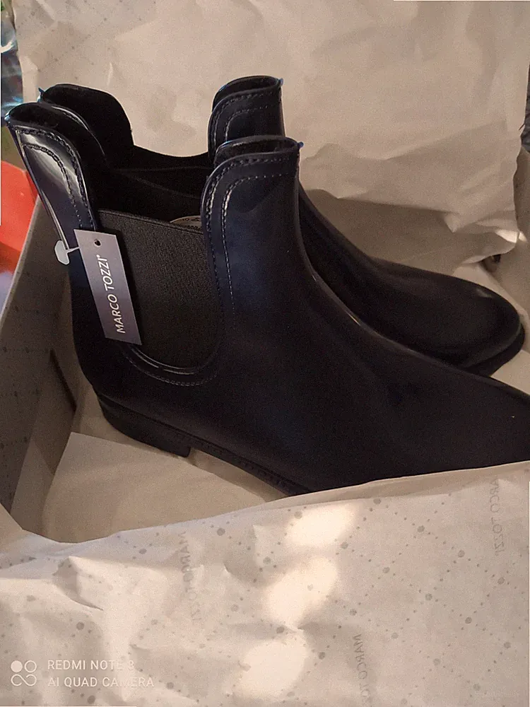 Gummistiefel Marco Tozzi chelsea boots navy blau GR 39