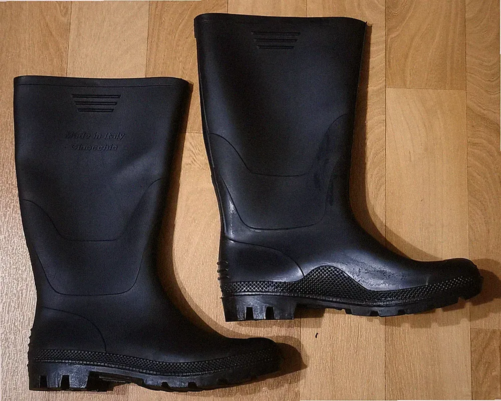 Gummistiefel MARKANT Anglerstiefel Stiefel Gartenstiefel PVC schwarz 43 NEU
