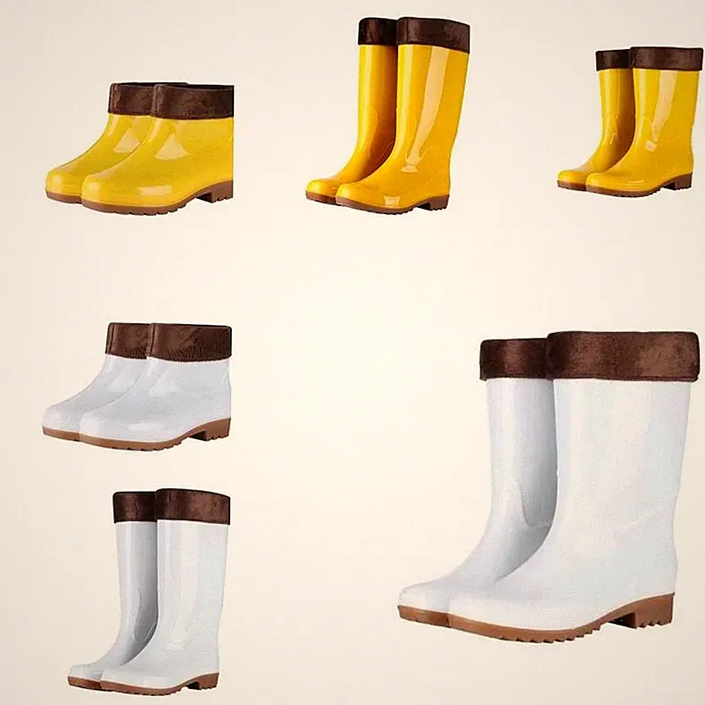 Gummistiefel New Fashion Regenstiefel Gartenstiefel Herren Stiefel Pelz Gefütter