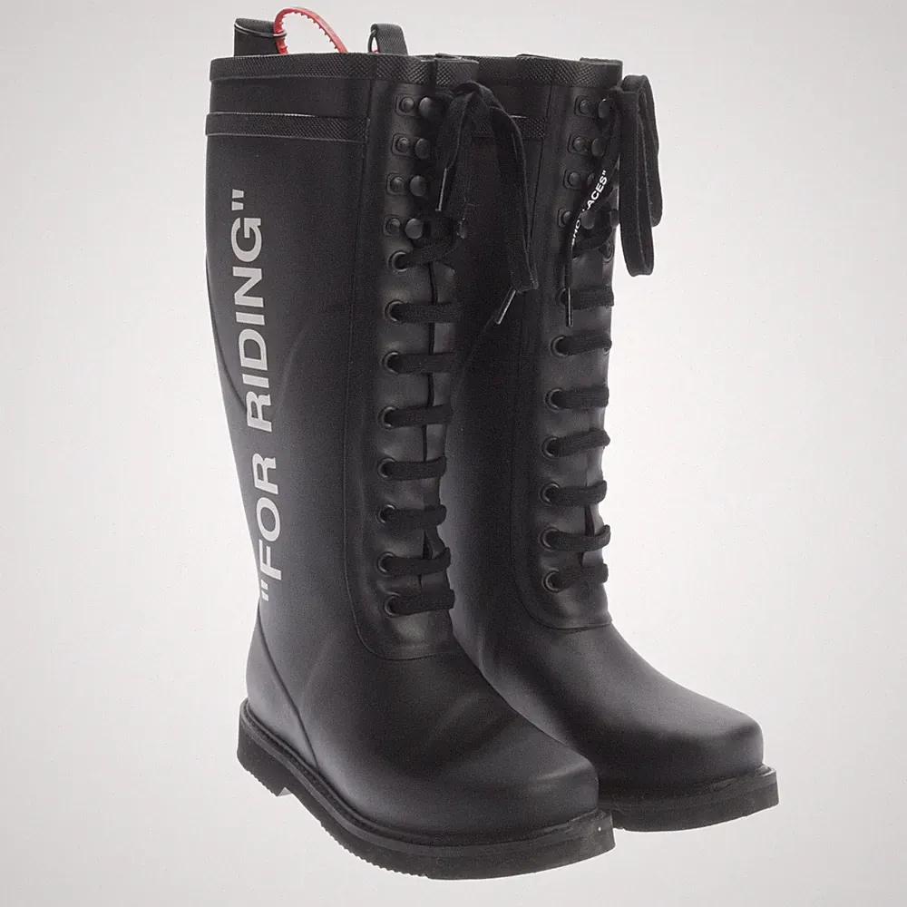 Gummistiefel Off-White Schwarz 38 EUR