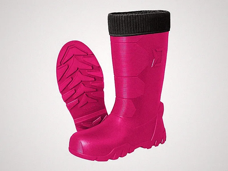 Gummistiefel Pink Winterstiefel -40°C gefüttert Angelstiefel Rosa Delphin Queen
