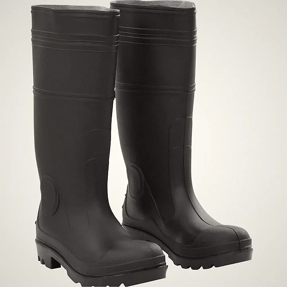 Gummistiefel Regenstiefel Anglerstiefel Arbeitsstiefel Schwarz PVC vidaXL