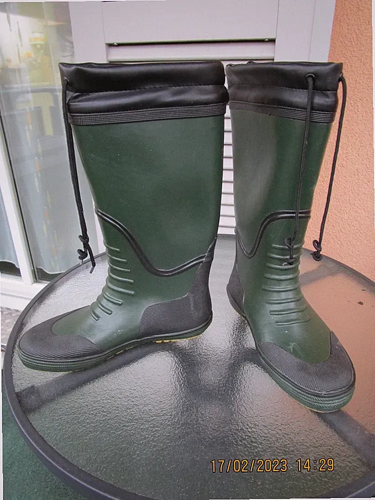 Gummistiefel Regenstiefel Damen 39 gefüttert 35cm hoch, oben zum zubinden