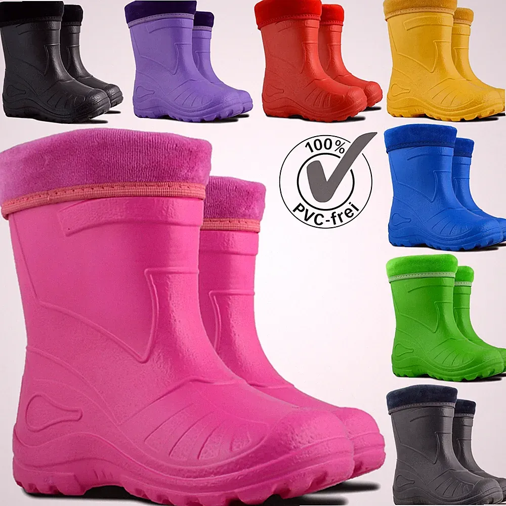 Gummistiefel Regenstiefel Kinder Thermostiefel Stiefel gefüttert EVA Superleicht