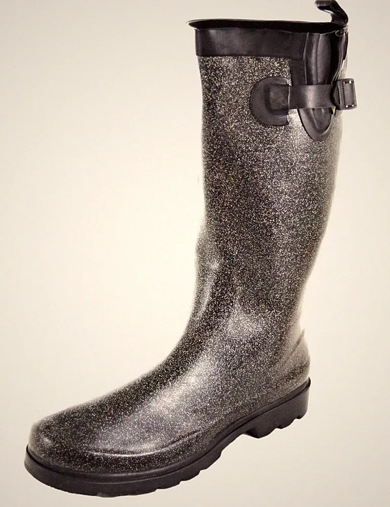 Gummi Glitzerstiefel
