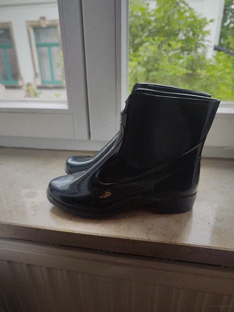 Gummistiefel Schuhe 37 Neuwertig Schwarz