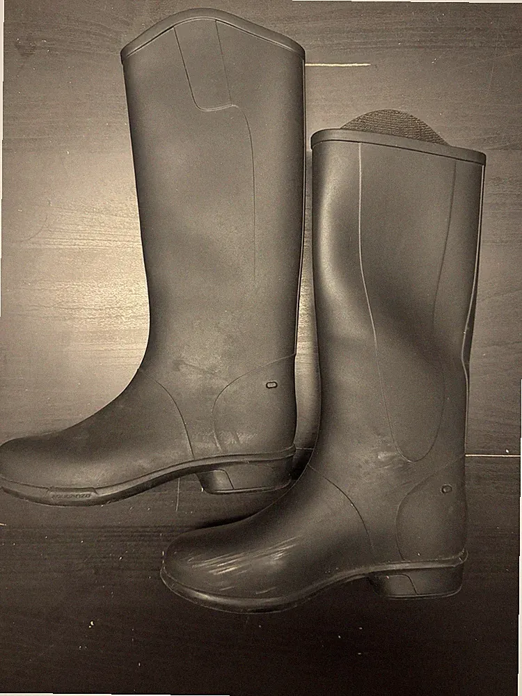 Gummistiefel schwarz – Größe EU 35 – wasserdicht
