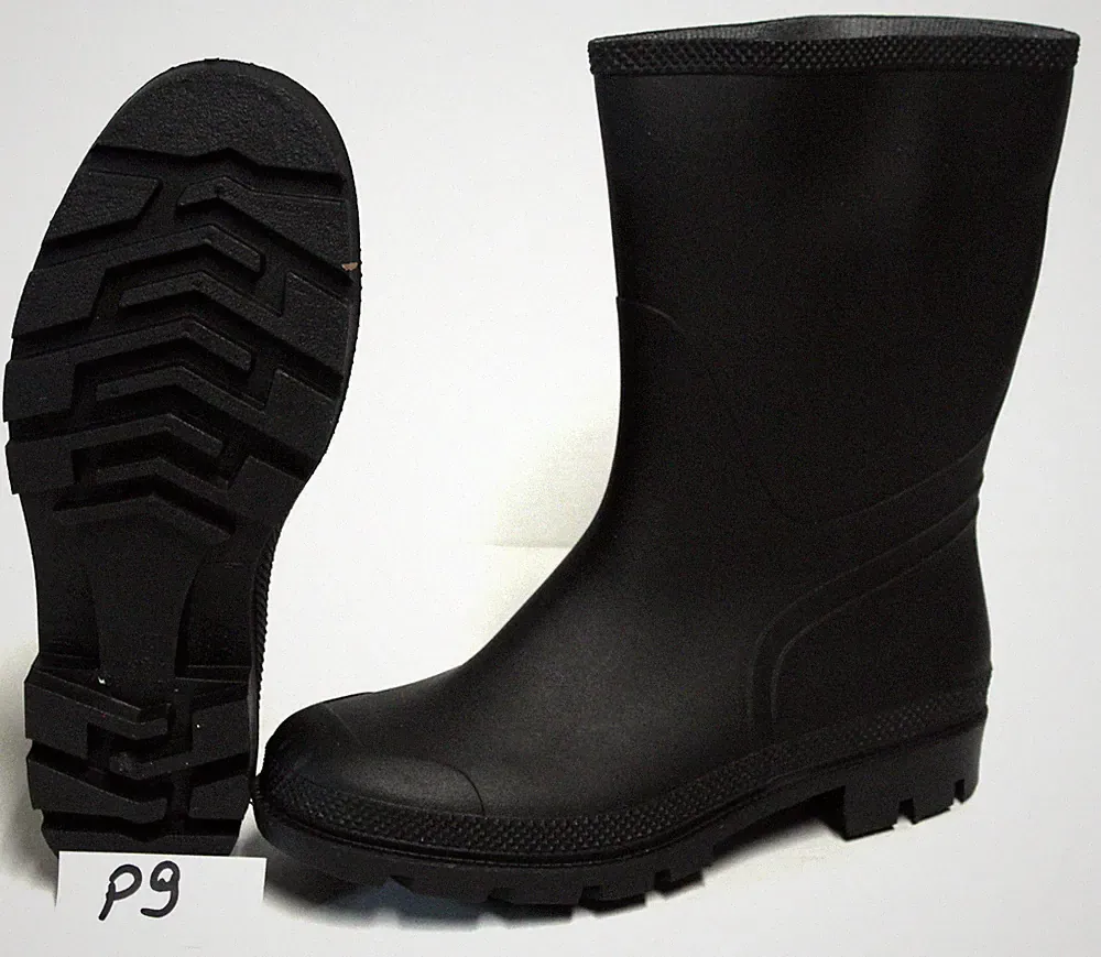 Gummistiefel Stiefel Arbeits Regen Gartenstiefel Gr. 40 45 47 Schwarz